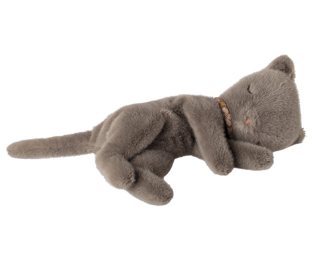Maileg Small Sleeping Kitten - Grey
