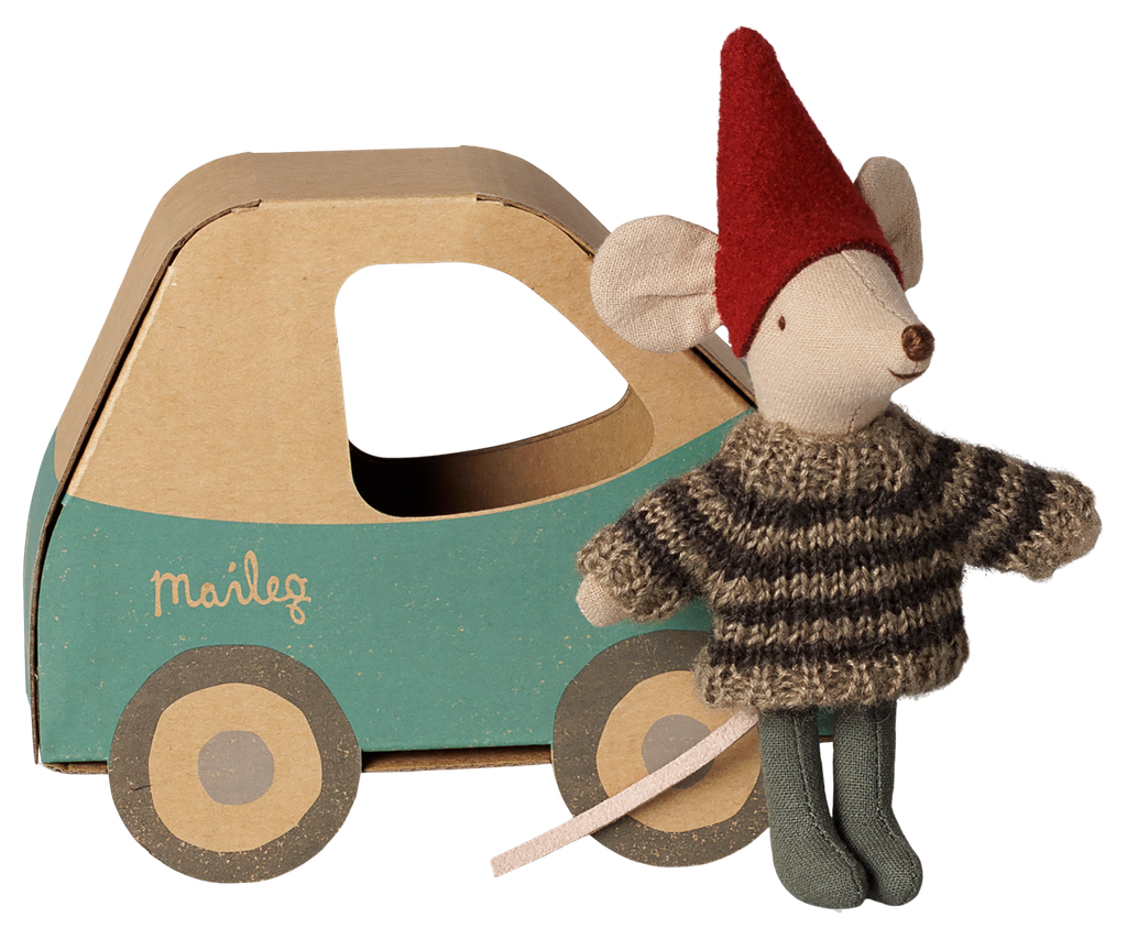 Christmas Mouse - Little Brother In Car Box