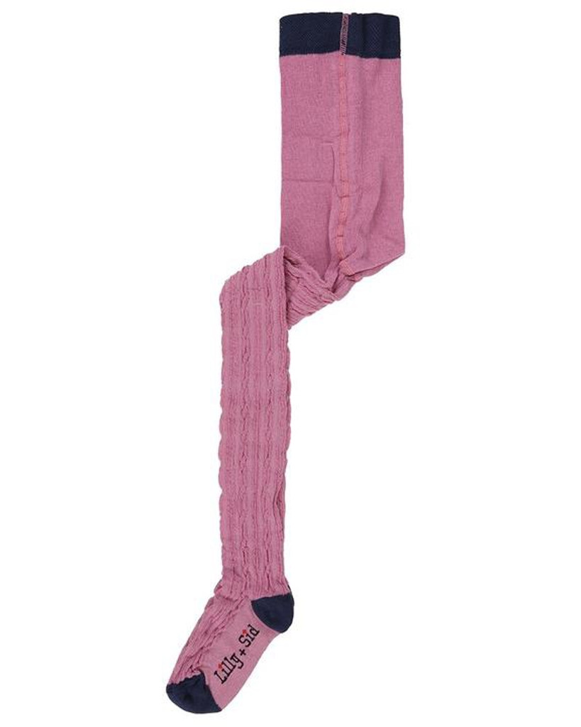 Cable Tights- Pink