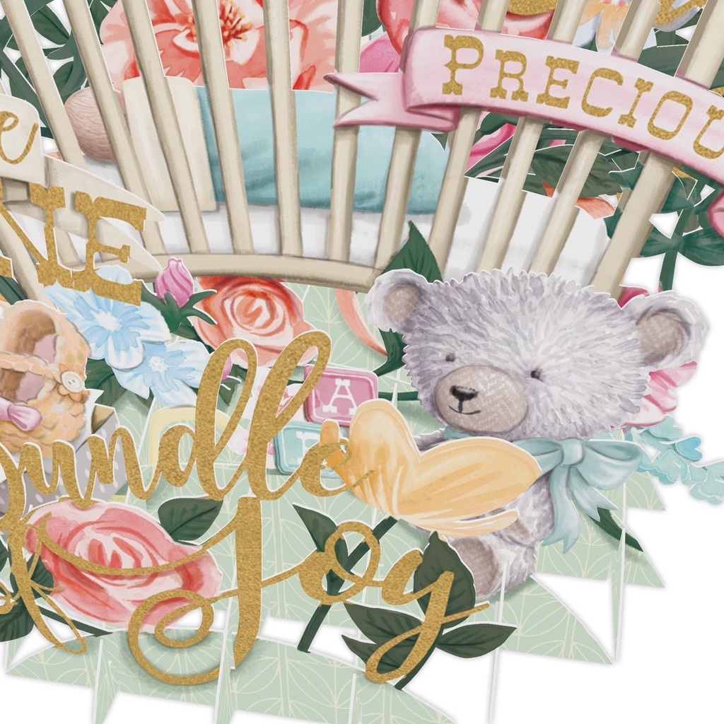 Beautiful New Baby - Top Of The World Pop Up Greetings Card TW039