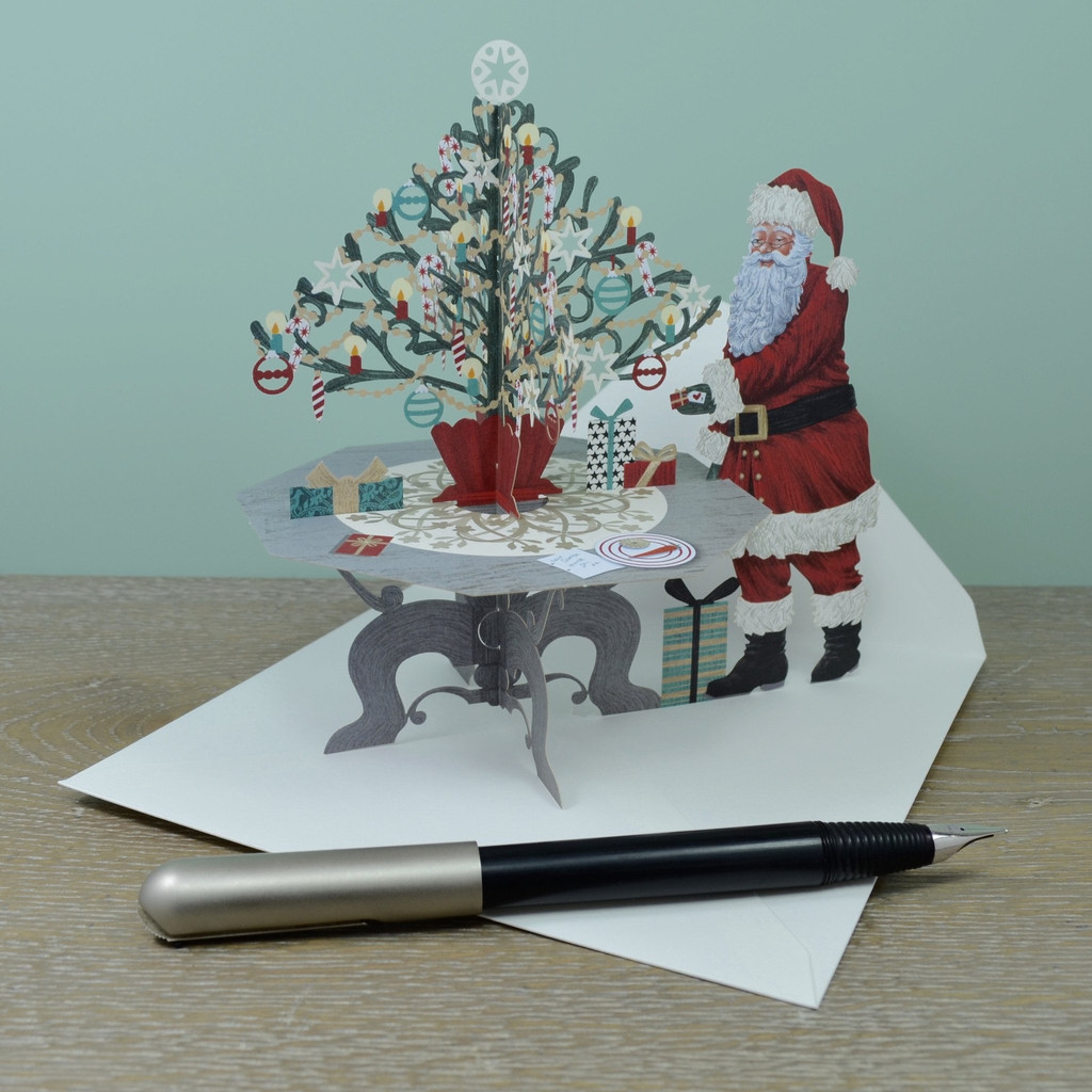 Santa's Table 3D Christmas Card X3D003