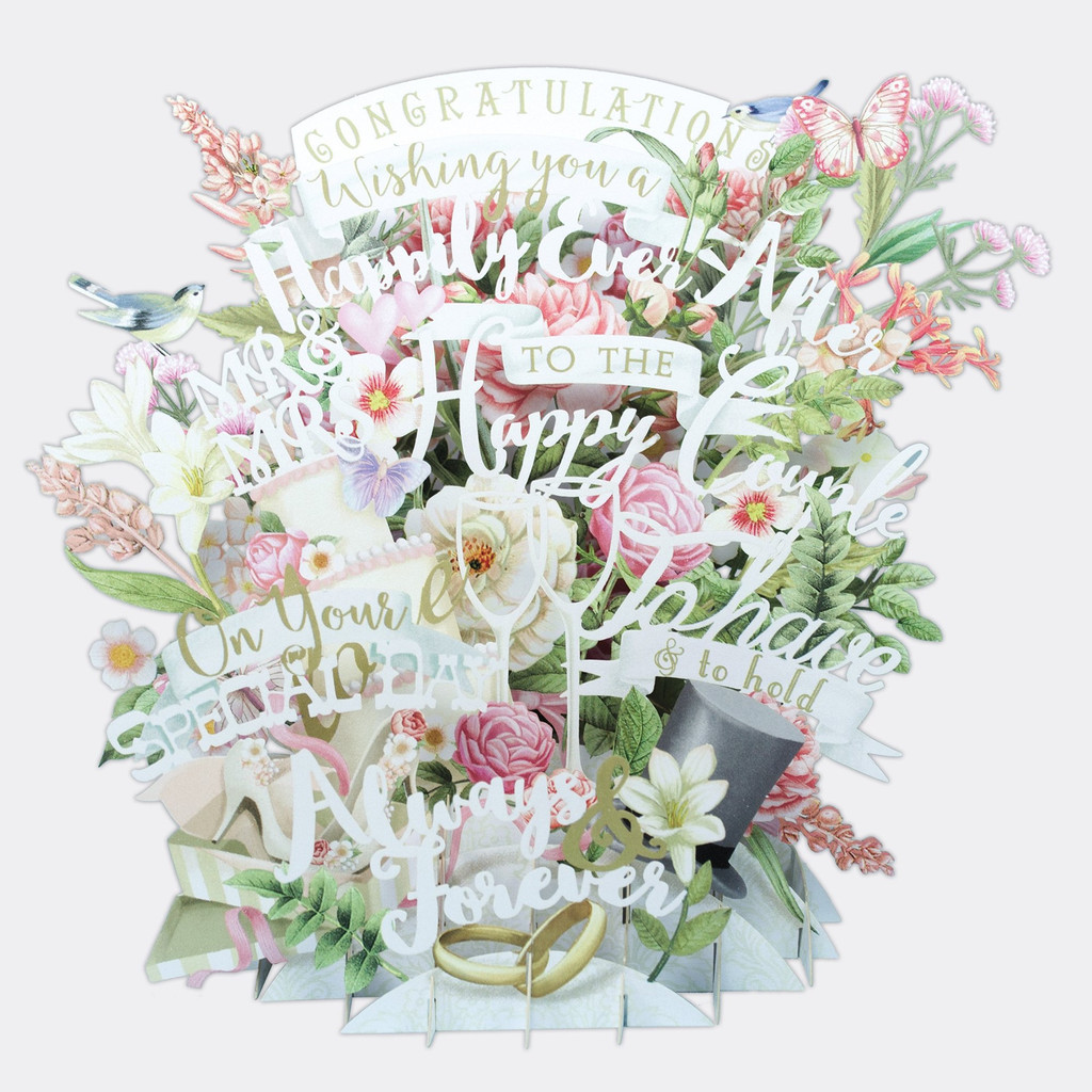 Wedding - Top Of The World Pop Up Greetings Card TW027
