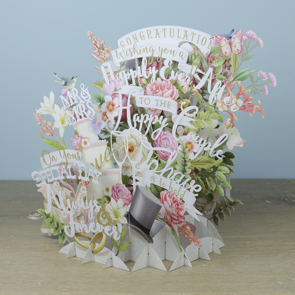 Wedding - Top Of The World Pop Up Greetings Card TW027