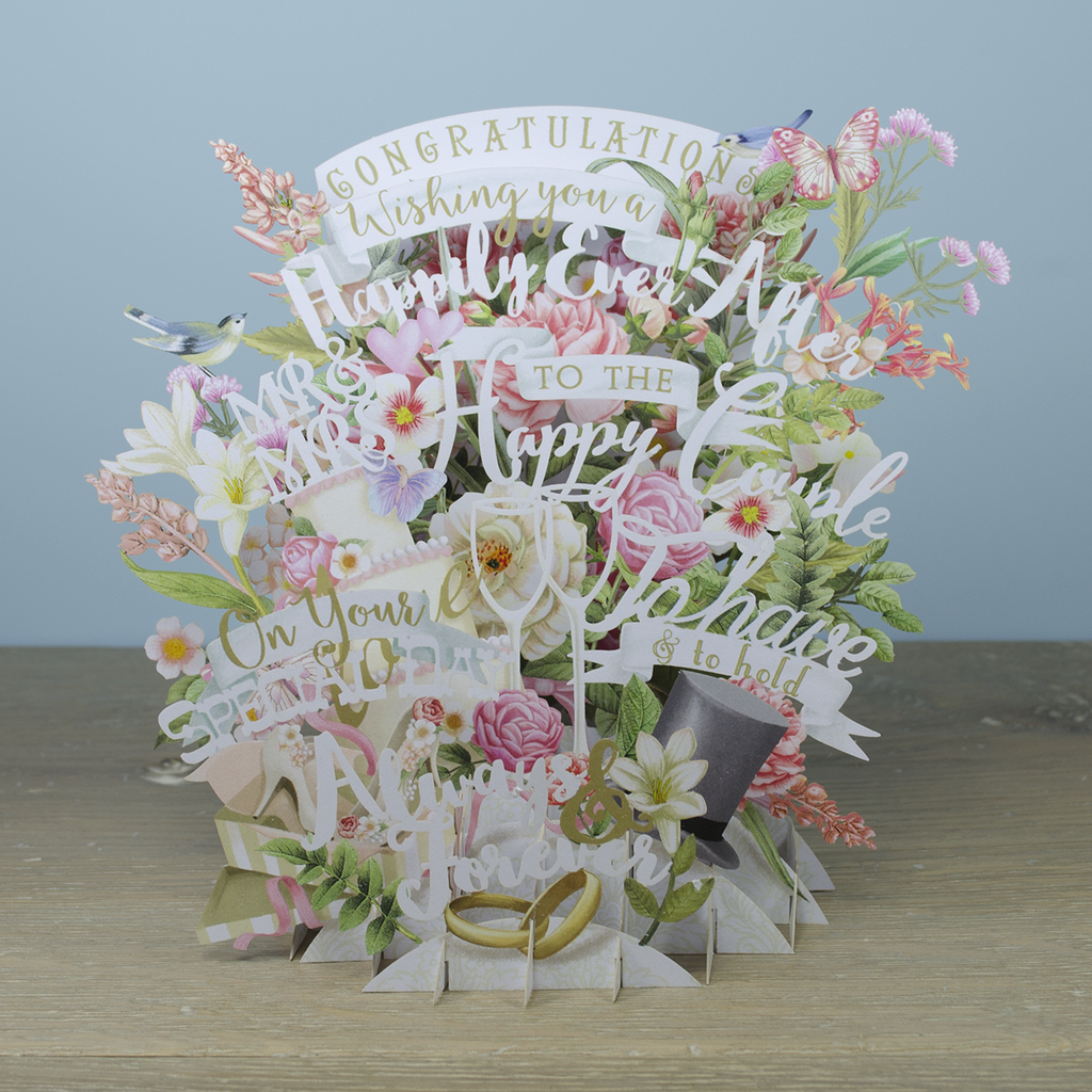 Wedding - Top Of The World Pop Up Greetings Card TW027