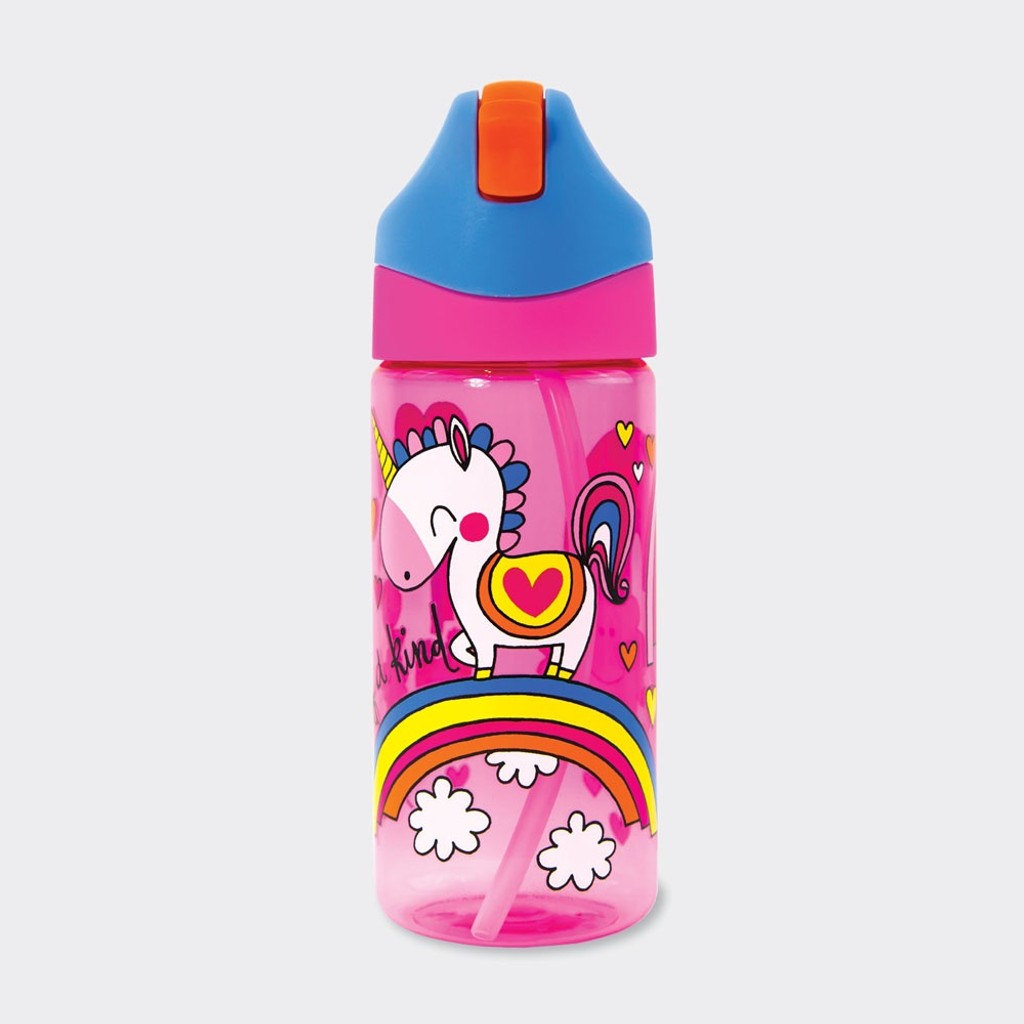 One Of A Kind Unicorn - Drinks Bottle With Straw 350ml