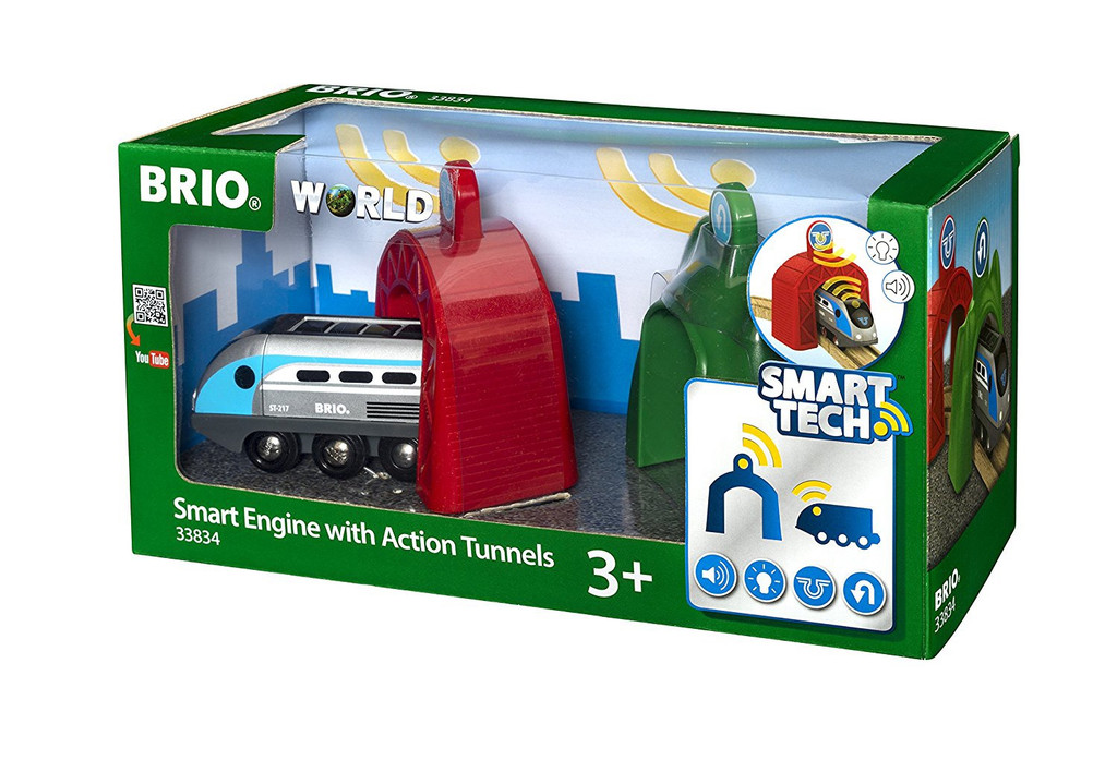 Smart Tech Railway - Engine with Action Tunnels - Brio