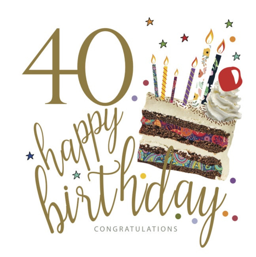 40 Happy Birthday Congratulations J16