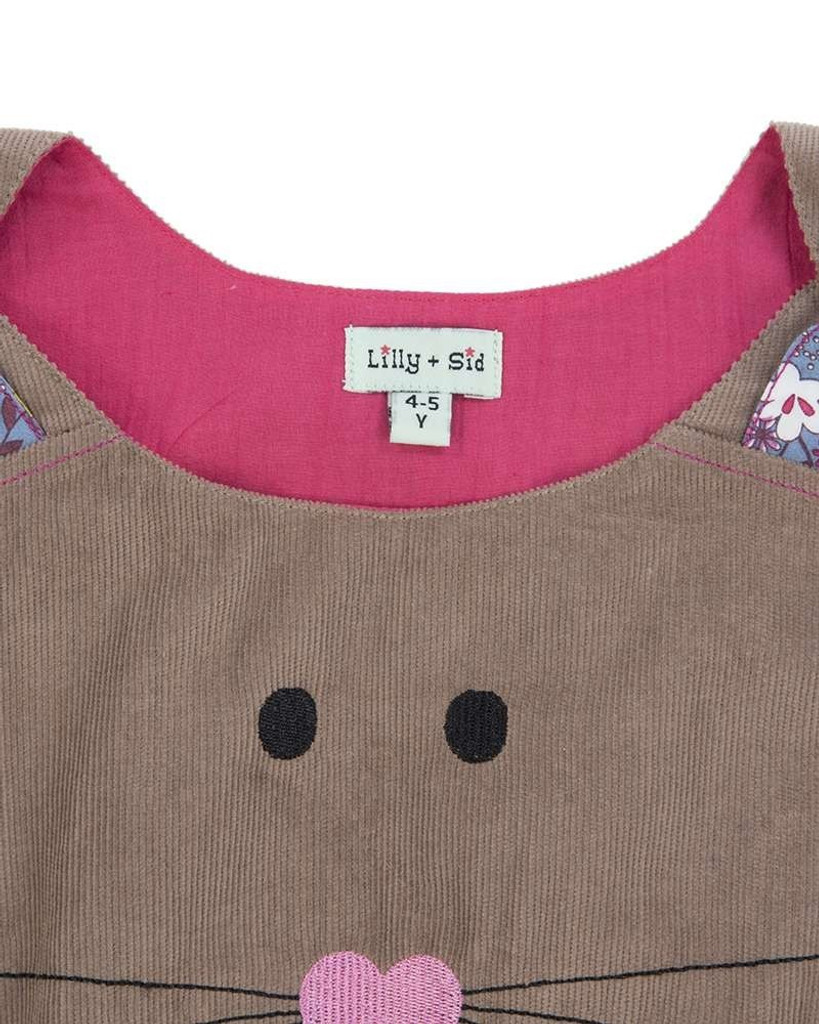 Cat And Mouse Cord Pinafore