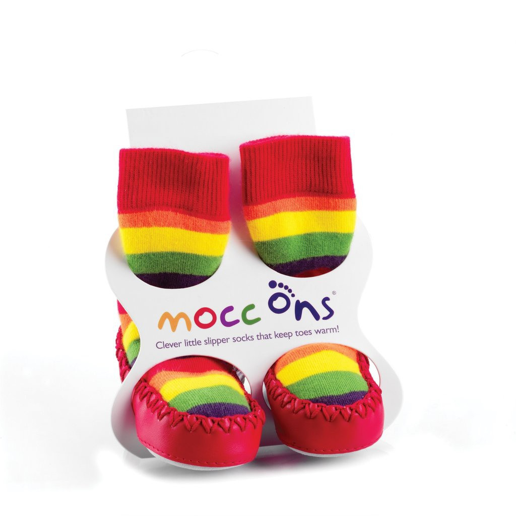 Mocc Ons - Rainbow Stripe
