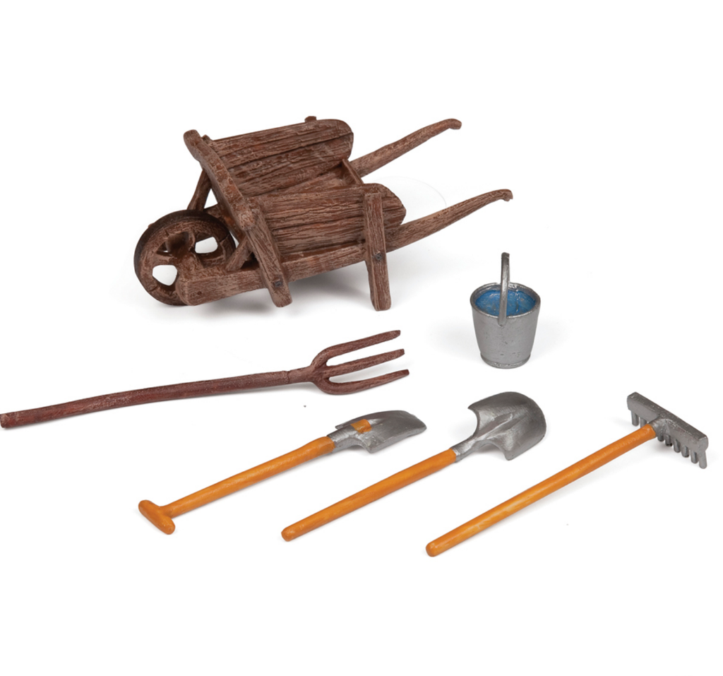 Wheelbarrow and Tools - Papo