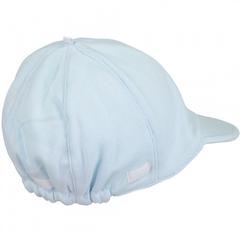 Aspen Pale Blue Cotton Suncap with detachable flap