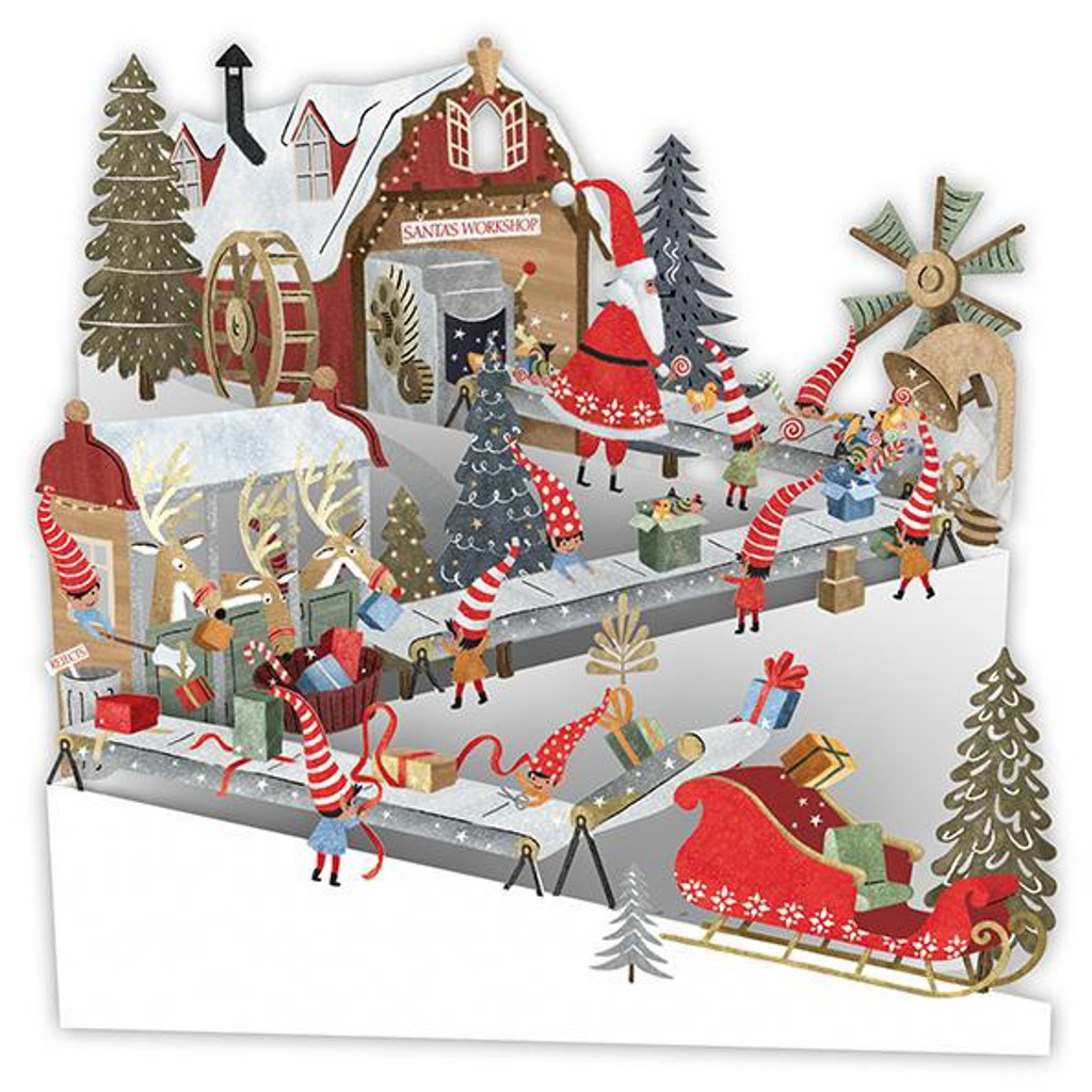 The Christmas Workshop - Zig-Zag Christmas Card XH010