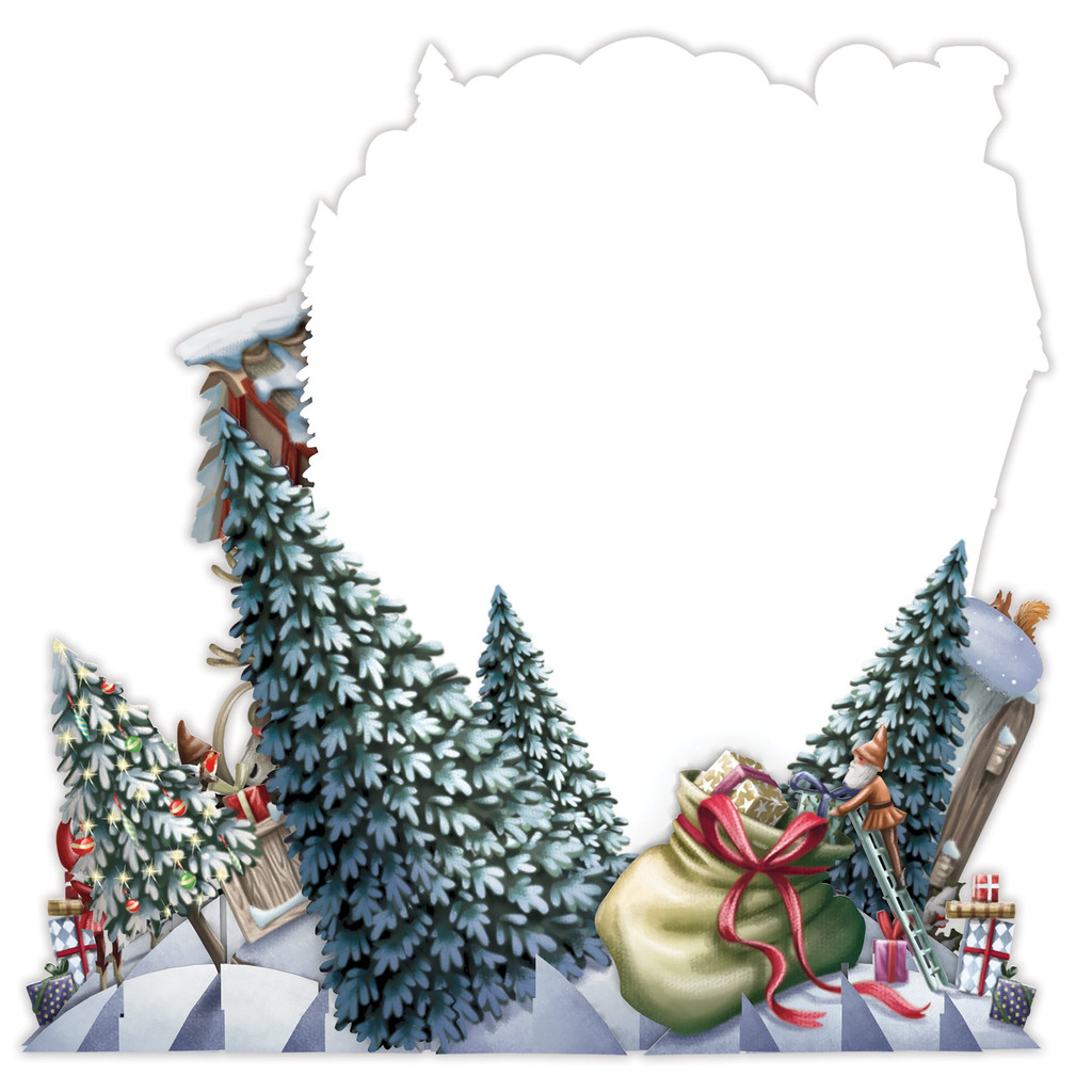 The North Pole - 3D Christmas Card XTW016