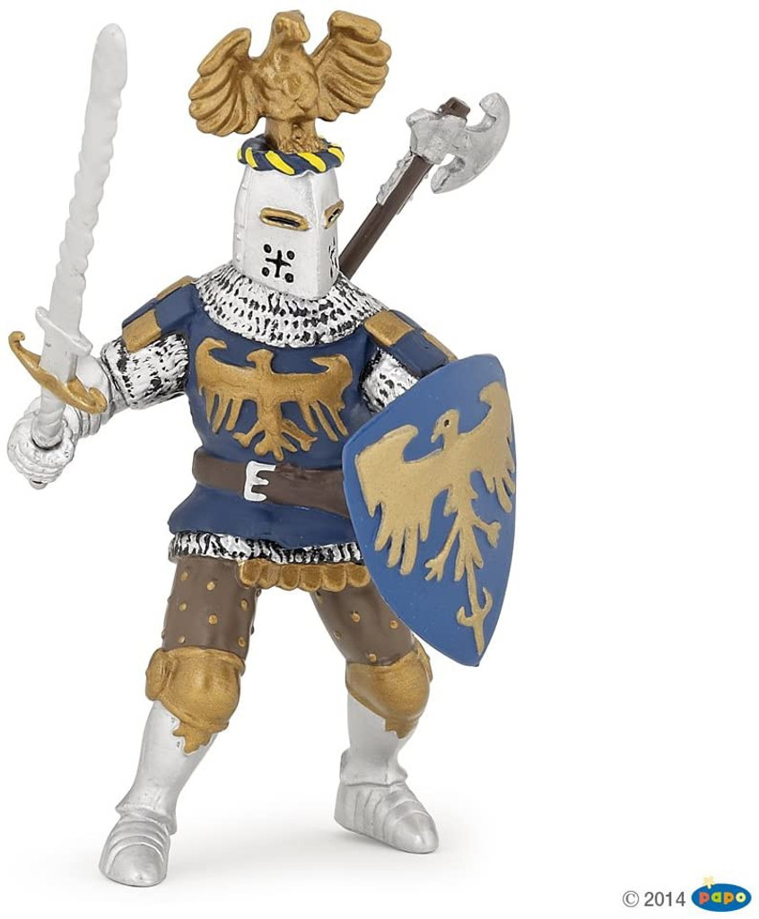 Crested Blue Knight - Papo