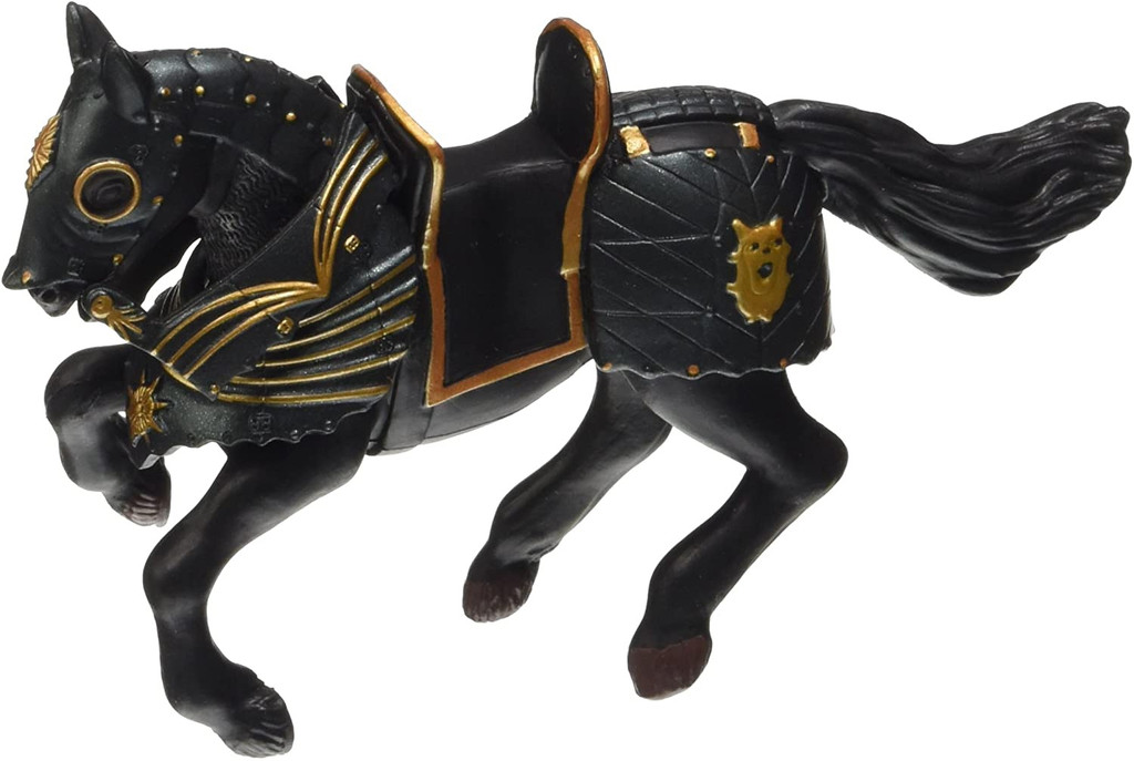 Knight In Black Armour Horse - Papo