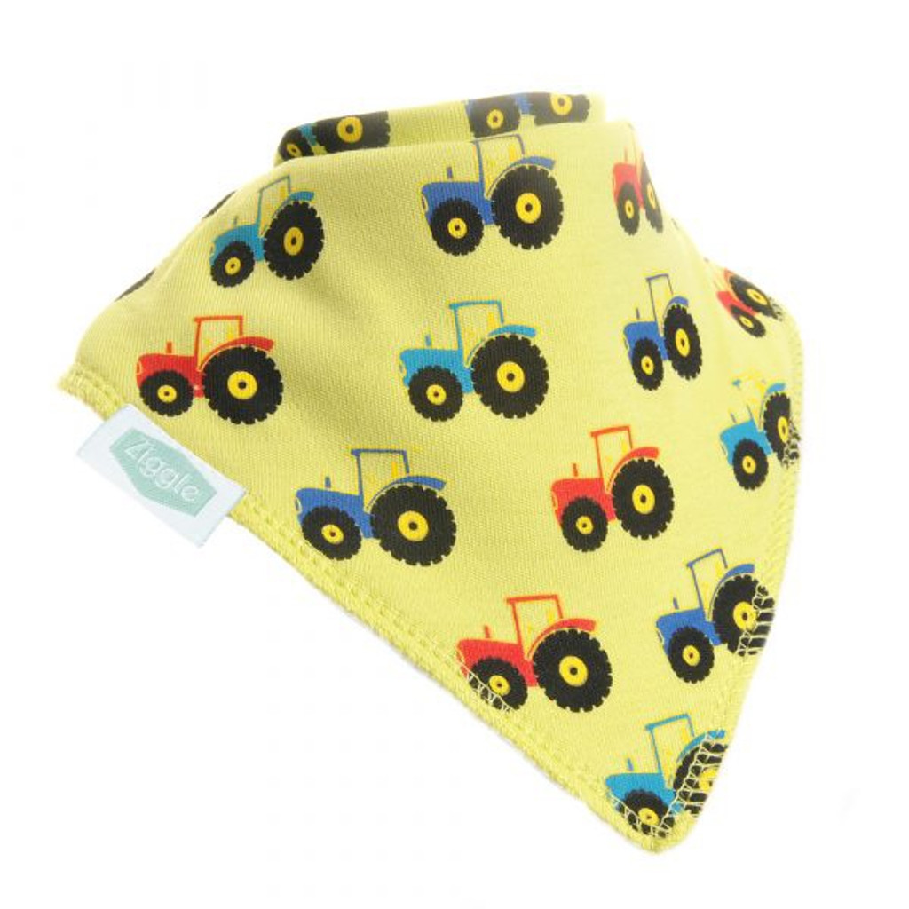 Tractor Print Dribble Bib