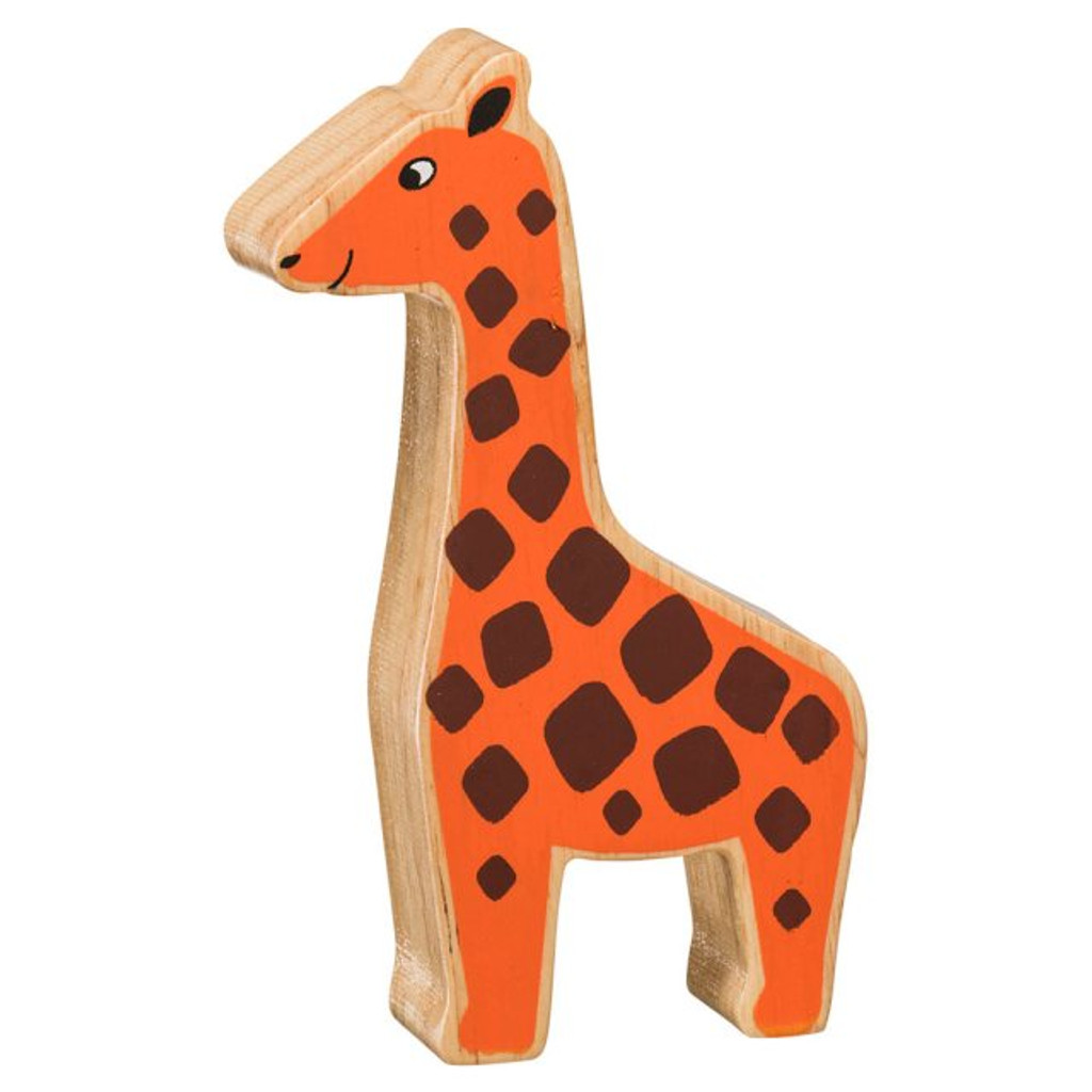 Natural Wooden Orange Giraffe