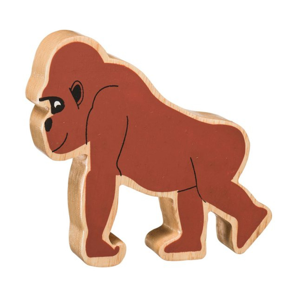 Natural Wooden Brown Gorilla