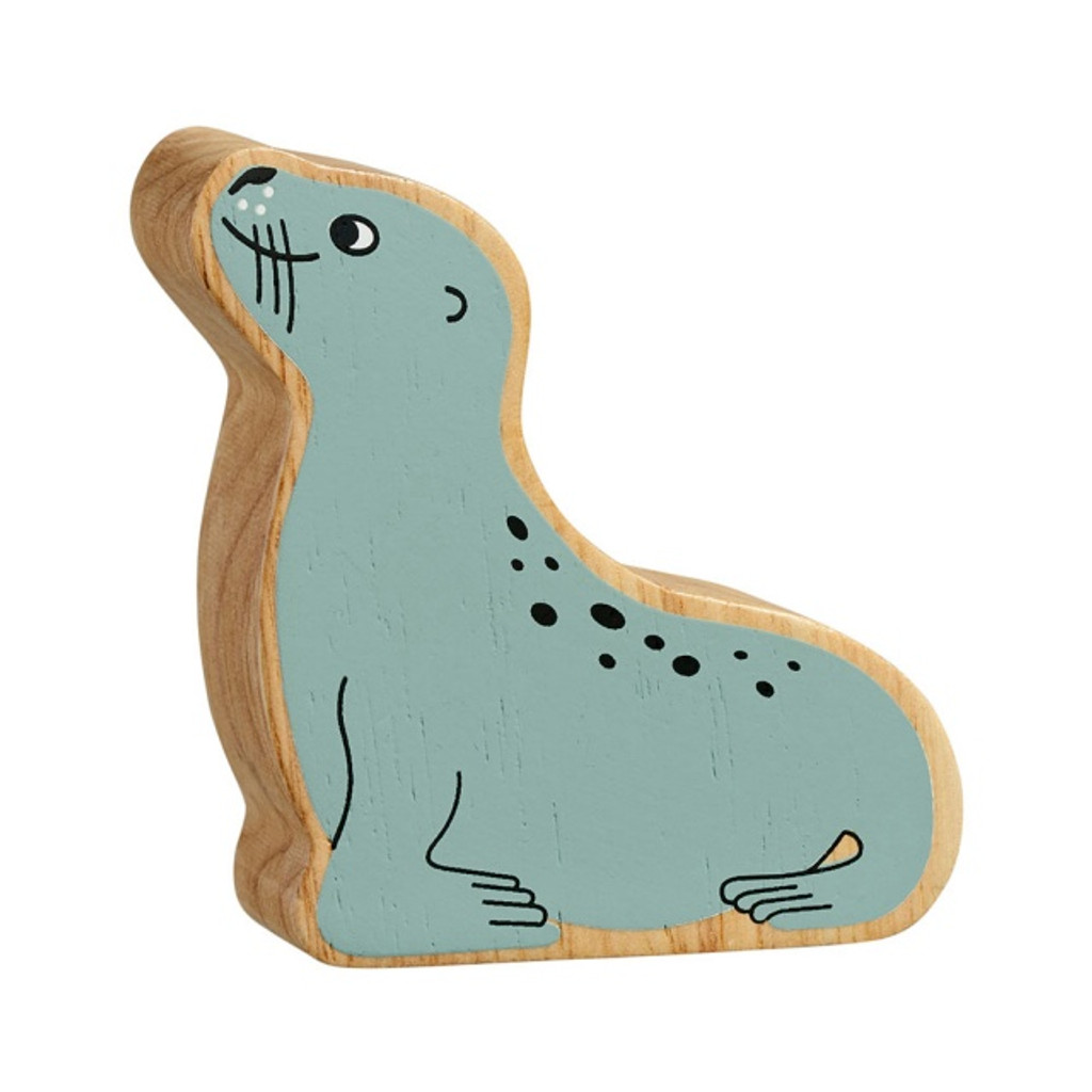 Natural Wooden Grey Sea Lion