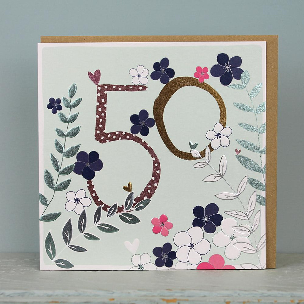 50th Birthday - Flowers FB82