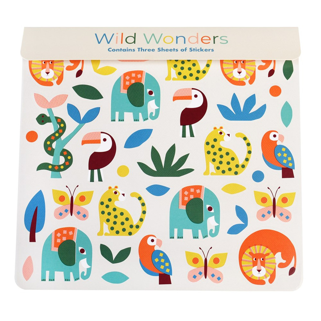 Wild Wonders Stickers 3 Sheet Set