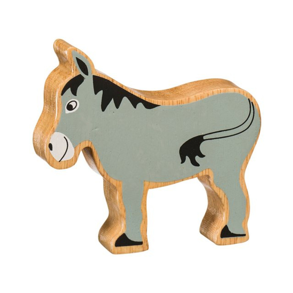 Natural Wooden Grey Donkey