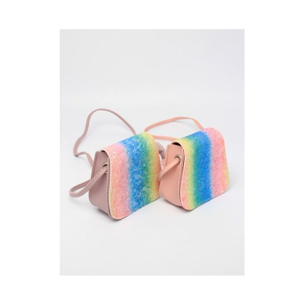 Rainbow Glitter Saddle Bag