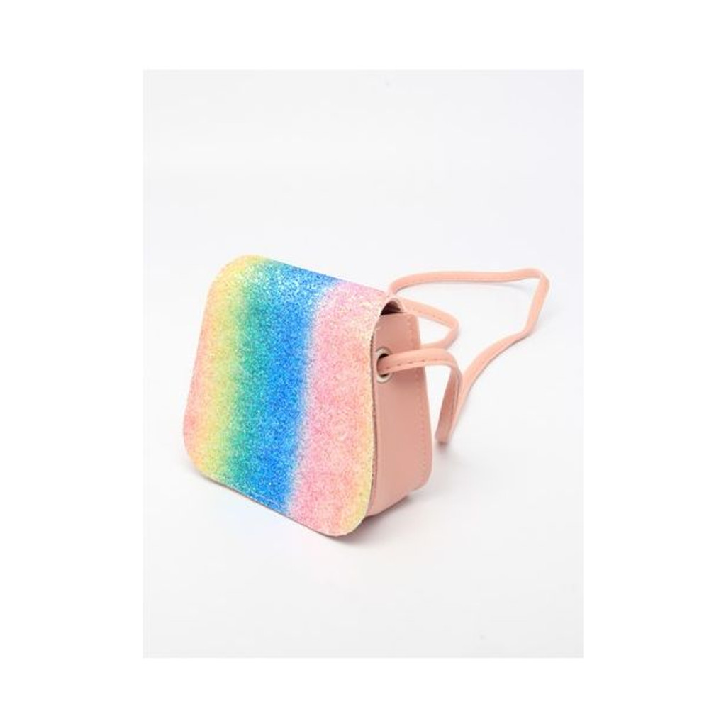 Rainbow Glitter Saddle Bag