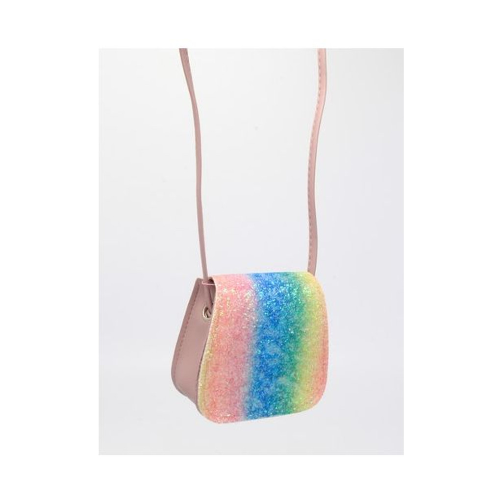 Rainbow Glitter Saddle Bag