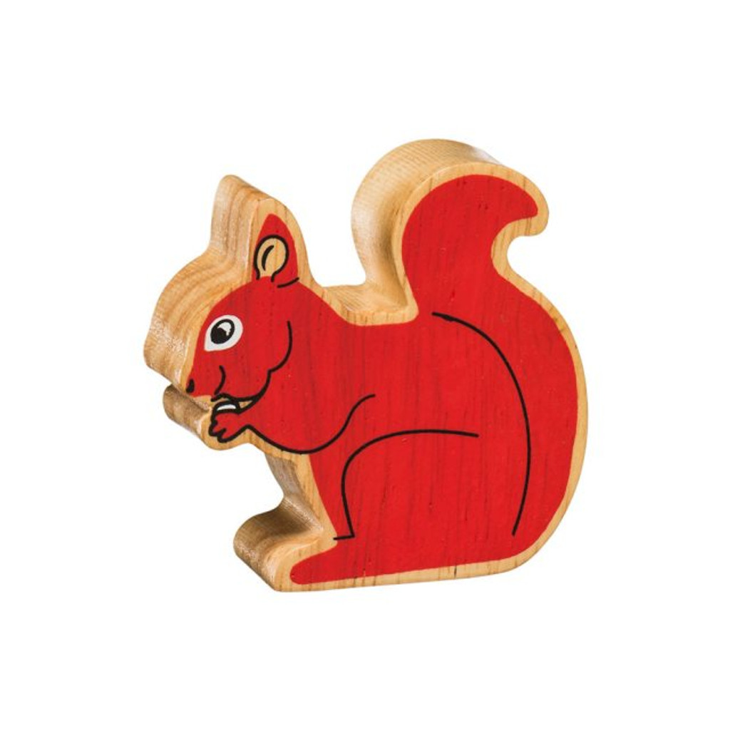 Natural Wooden Red Squirrel