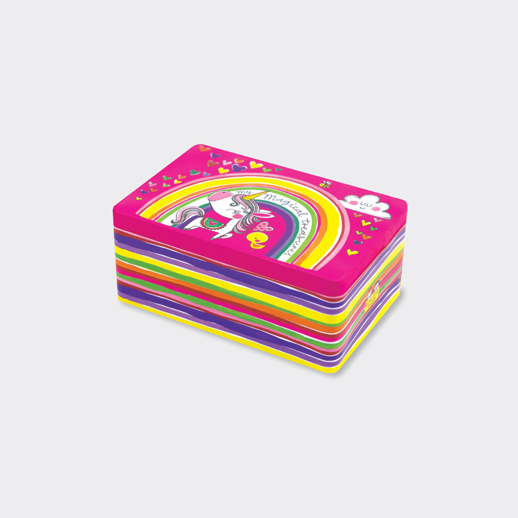 Small Rectangular Tin - My Magical Treasures Unicorn