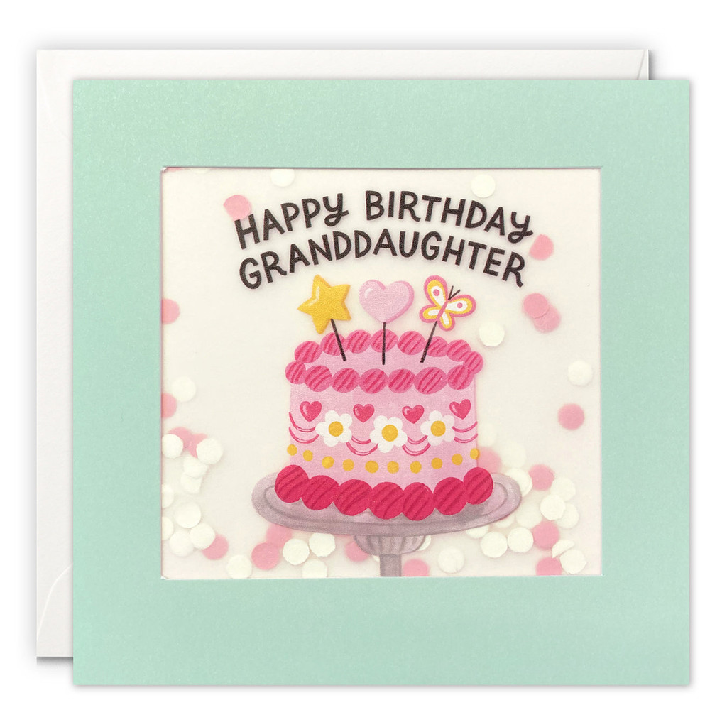 Granddaughter Cake Paper Shakies Card PP3734