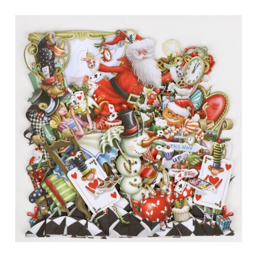 Alice's Christmas 3D Christmas Card XTW025