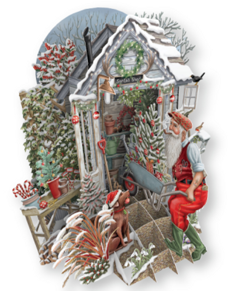 Christmas Shed 3D Christmas Card XTW027