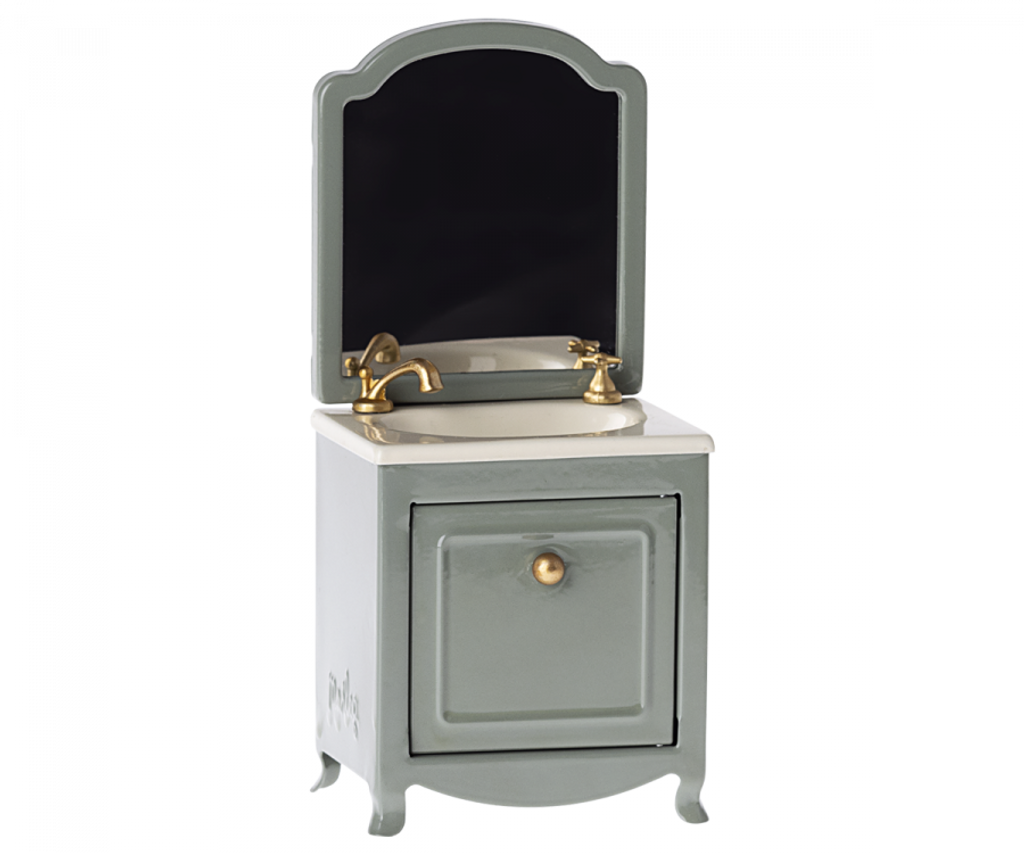 Sink Dresser With Mirror For Mouse - Dark Mint