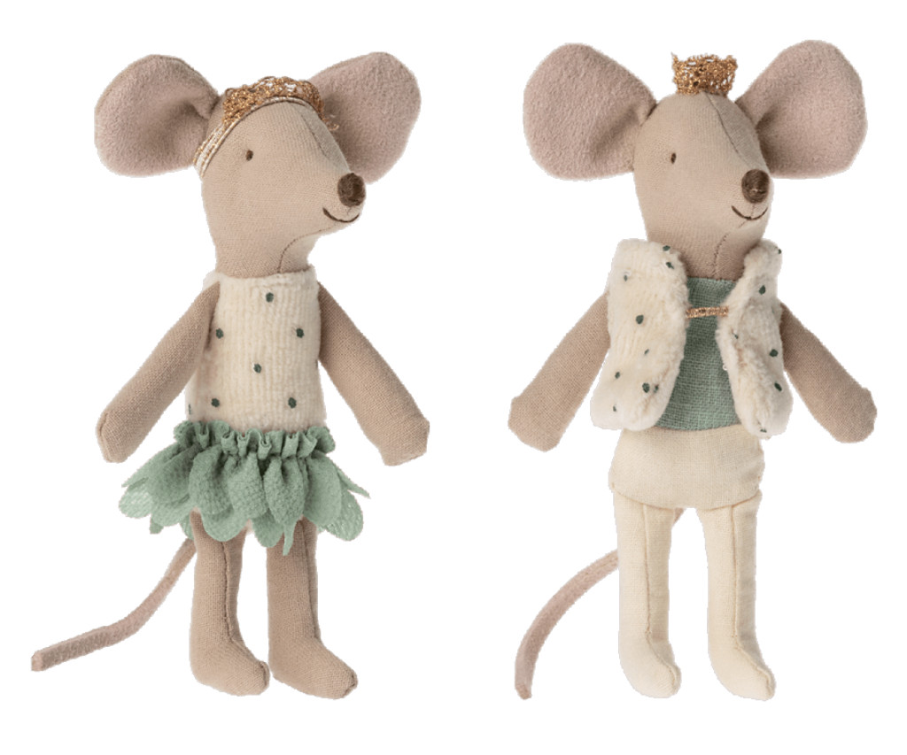 Royal Twins Mice - Little Sister & Brother In Box