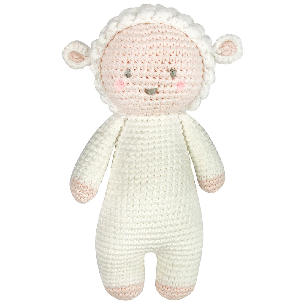 Crochet Layla Lamb Rattle Toy