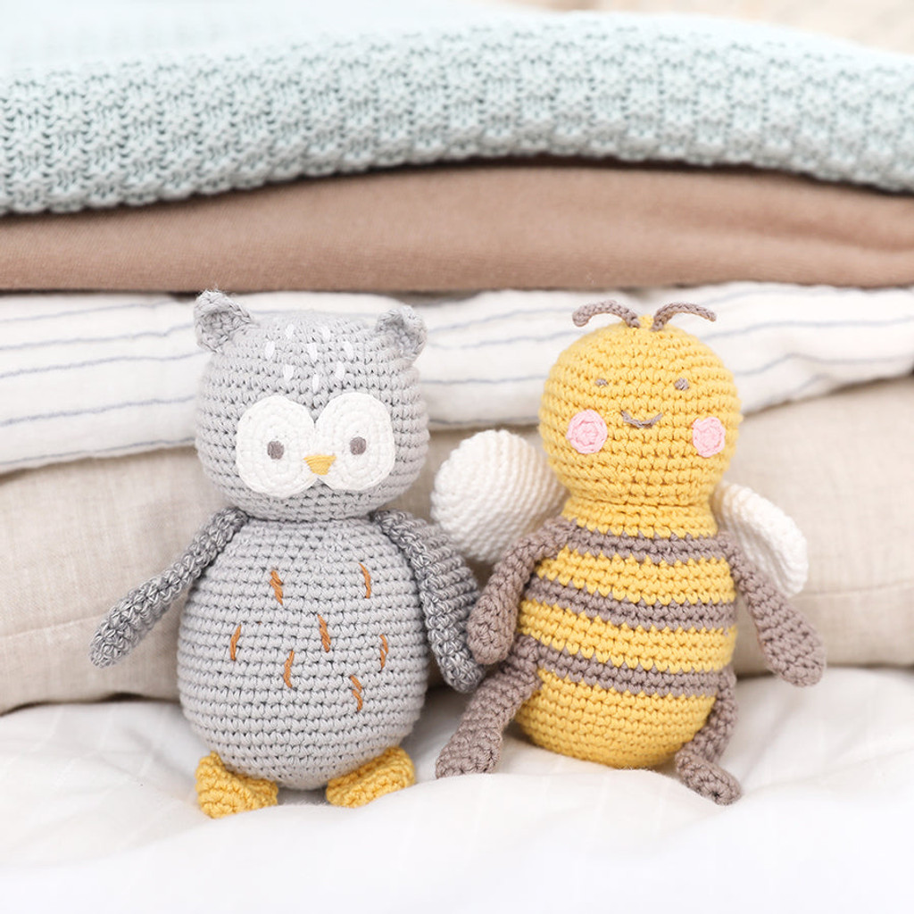 Crochet Owl Rattle