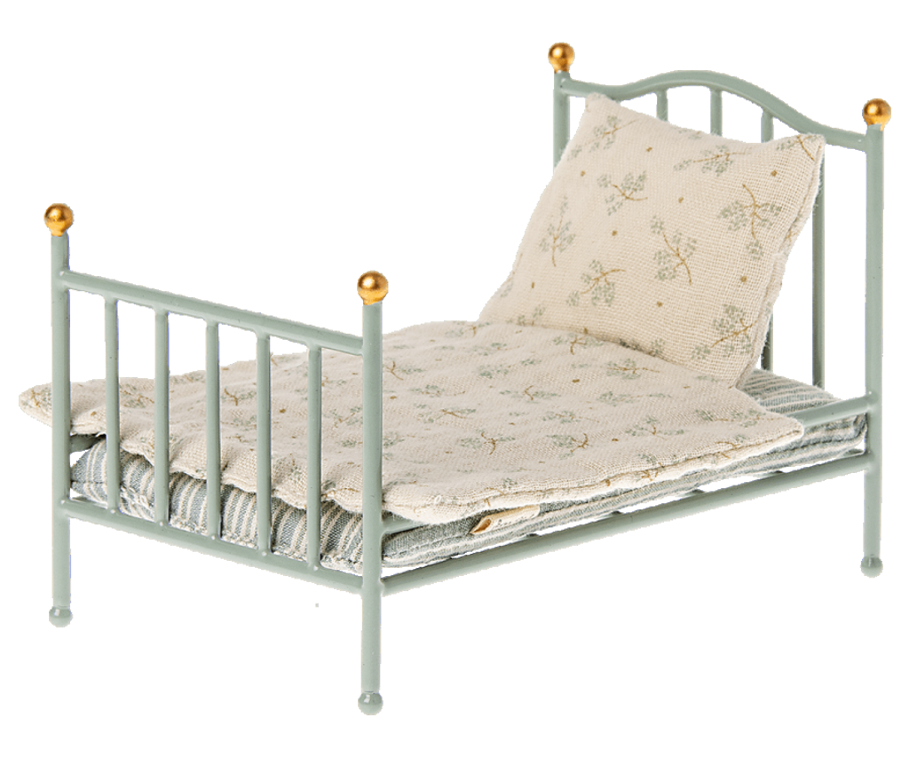 Maileg Vintage Bed For Mouse - Mint