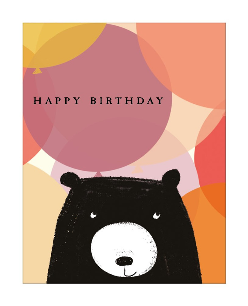 Bear & Birthday Balloons BE23A