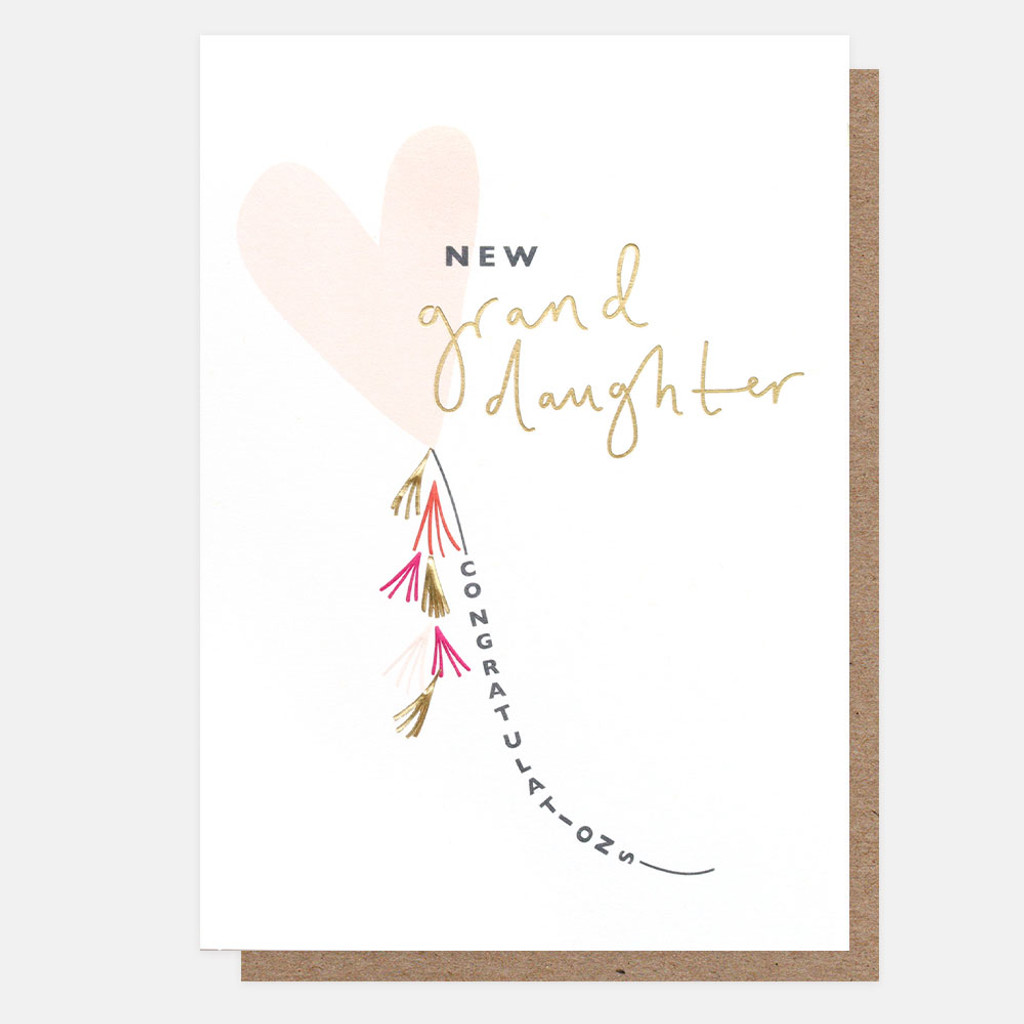 New Granddaughter New Baby Card SCN022