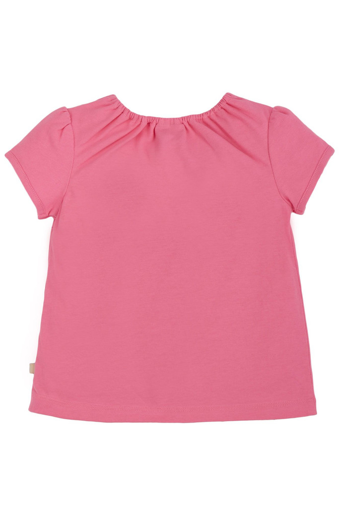 Lia Applique Top - Mid Pink Piskie