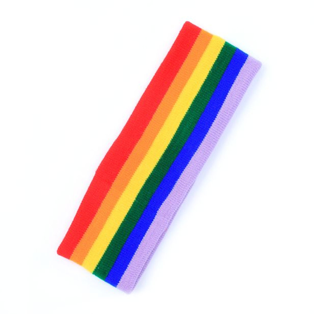 Striped Bright Rainbow Bandeau