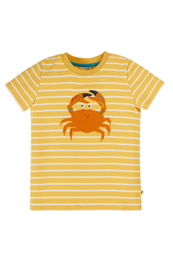 Sid Applique T-Shirt - Bumblebee Breton Crab