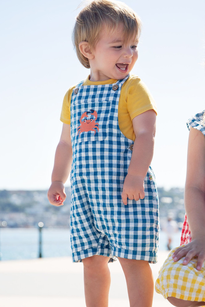 Alby Dungaree - Deep Sea Check Crab