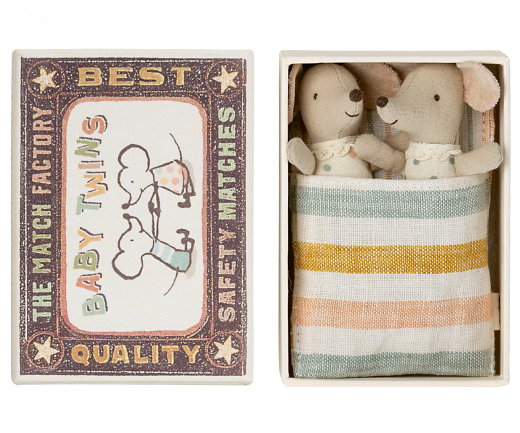 Twins - Baby Mice In Matchbox