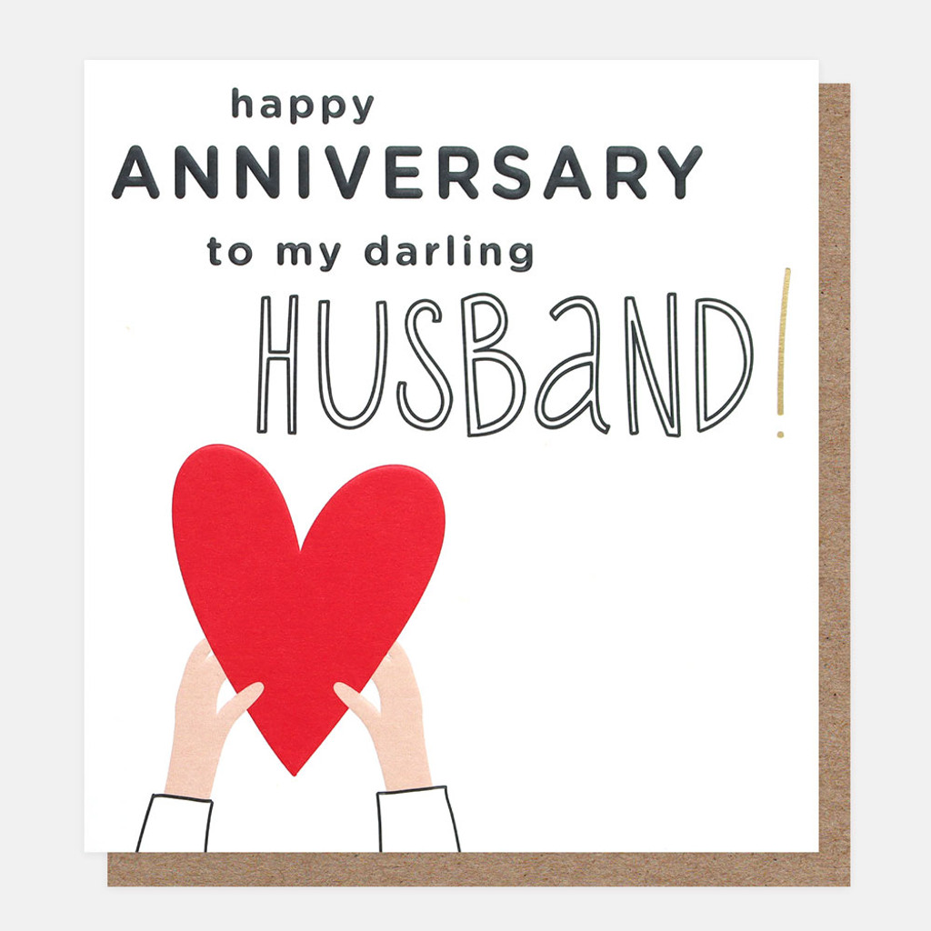Happy Anniversary To My Darling Husband Heart HUP019