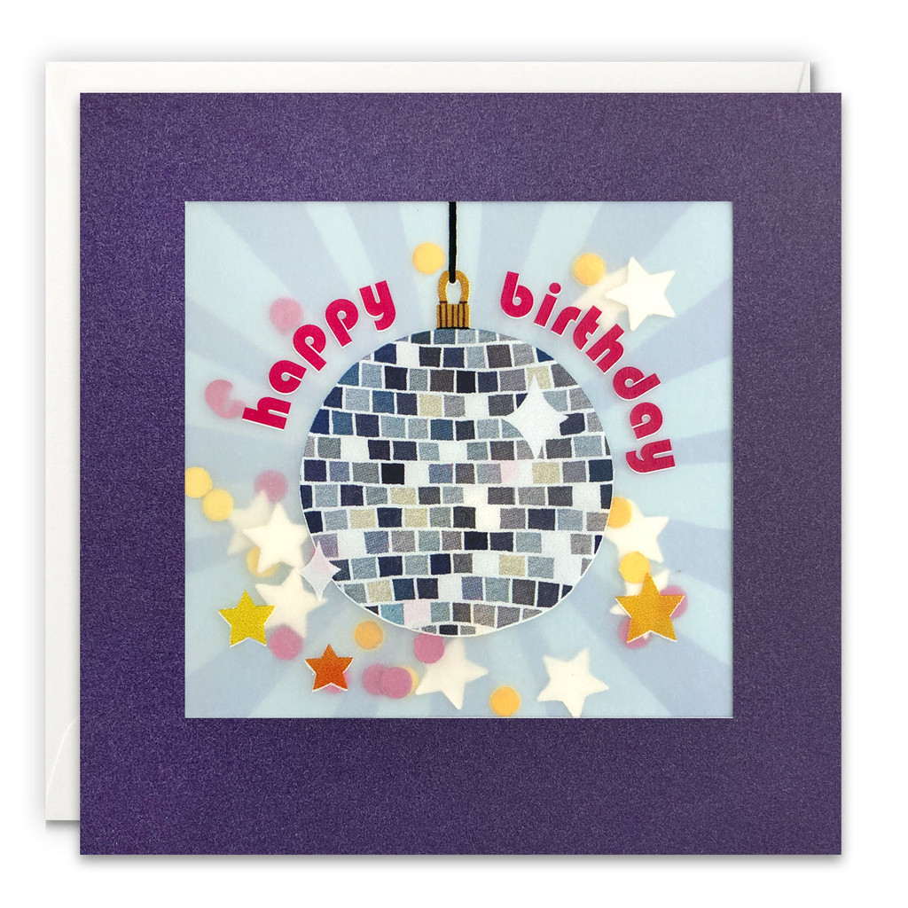 Birthday Disco Paper Shakies Card PP3968