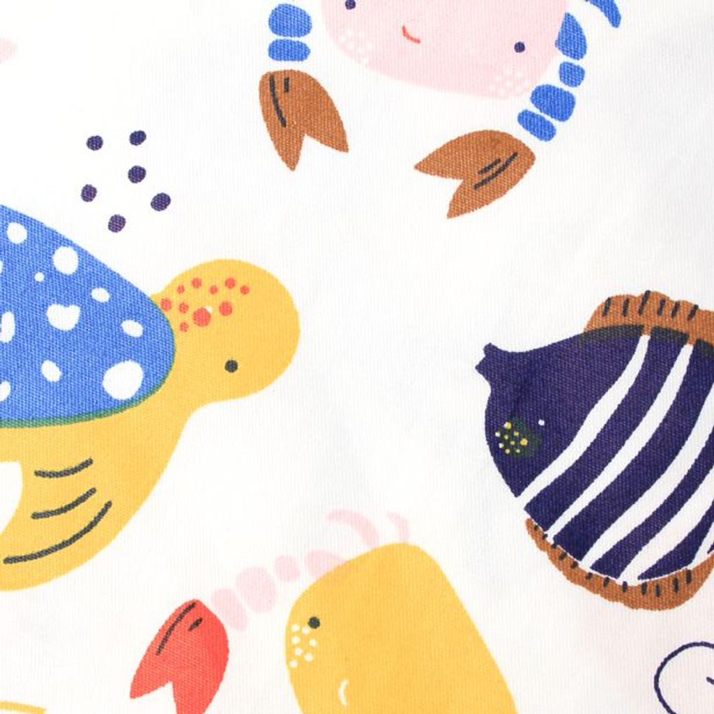 Children's Floral / Under The Sea Print Drawstring Bag
