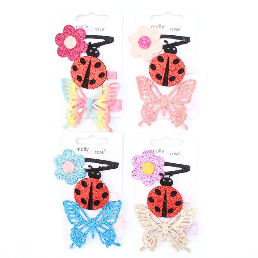 Assorted Glitter Nature Clips & Sleepie Set